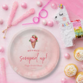 Ze is opgeruimd! Ice Cream Vrijgezellenfeest Papieren Bordje (Feest)