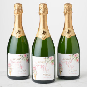 Ze Is Opgeschept Aangepast Sparkling Wijnetiket
