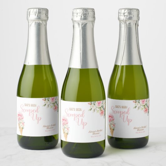 Ze Is Opgeschept Aangepaste MINI  Sparkling Wijnetiket (Flessen)