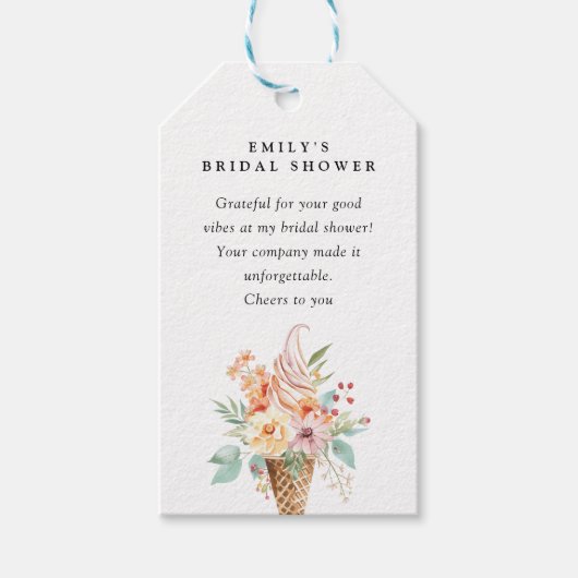 Ze Is Opgeschept Bruidsfeest Cadeaulabel (Voorkant)