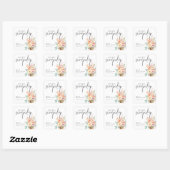 Ze Is Opgeschept Bruidsfeest Vierkante Sticker (Vel)