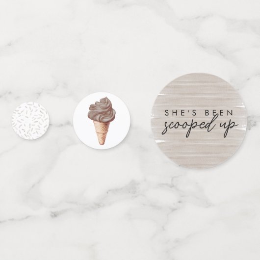 Ze Is Opgeschept Chocolade Bruidsmeisjesfeest Confetti (Voorkanten)