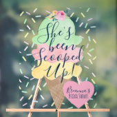 Ze Is Opgeschept Ijs Bruiloft Feest Acryl Bord (Neutraal)