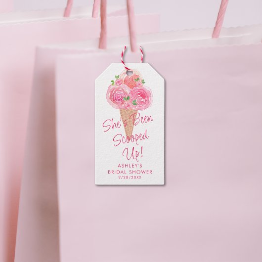 Ze Is Opgeschept Ijs Bruiloft Feest Cadeaulabel
