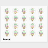 Ze Is Opgeschept Ijs Bruiloft Feest Ronde Sticker (Vel)