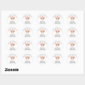 Ze Is Opgeschept Ijs Bruiloftsfeest Ronde Sticker (Vel)