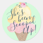 Ze Is Opgeschept Ijs Groen Stickers (Voorkant)