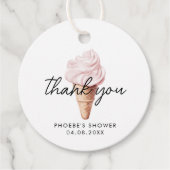 Ze is Opgeschept met Aardbeien Bruidsfeest Bedankjes Labels (Voorkant)