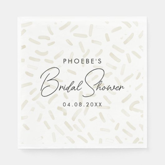 Ze Is Opgeschept Vanilla Bruidsdouche Servet (Voorkant)