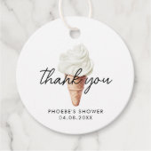 Ze is Opgeschept Vanilla Bruidsfeest Bedankjes Labels (Voorkant)