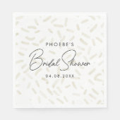 Ze Is Opgeschept Vanille Bruidsdouche Servet (Voorkant)