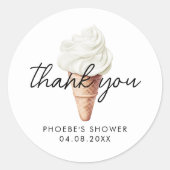 Ze Is Opgeschept Vanille Bruidsfeest Favoriet Ronde Sticker (Voorkant)