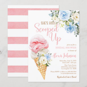 Ze is opgeslokt in de Bridal Shower-uitnodiging Kaart