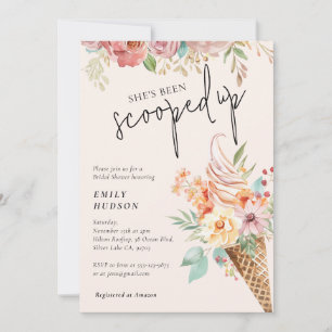 Ze is opgeslokt in de Bridal Shower-uitnodiging Kaart