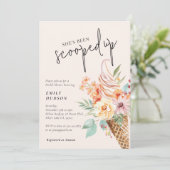 Ze is opgeslokt in de Bridal Shower-uitnodiging Kaart (Staand voorkant)