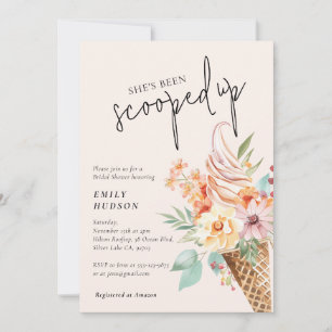 Ze is opgeslokt in de Bridal Shower-uitnodiging Kaart