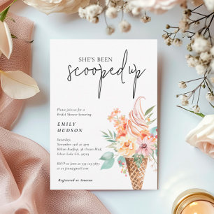 Ze is opgeslokt in de Bridal Shower-uitnodiging Kaart