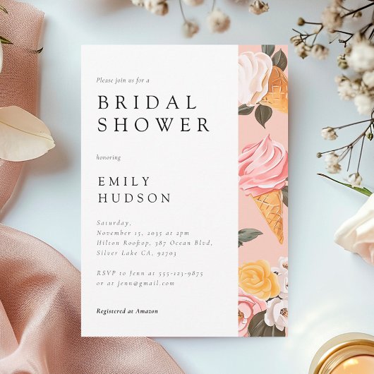 Ze is opgeslokt in de Bridal Shower-uitnodiging Kaart