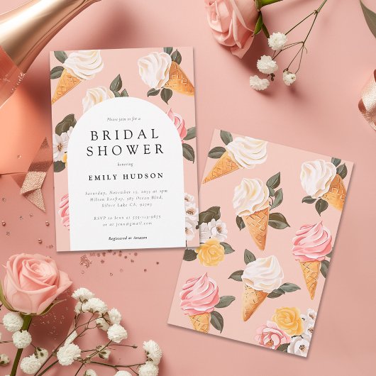 Ze is opgeslokt in de Bridal Shower-uitnodiging Kaart