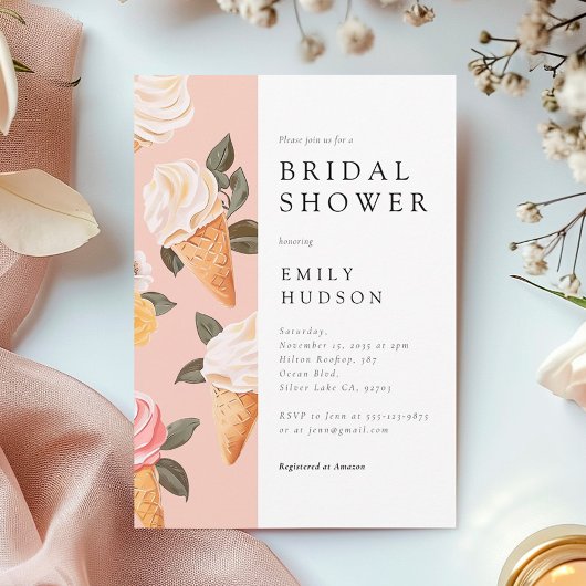 Ze is opgeslokt in de Bridal Shower-uitnodiging Kaart