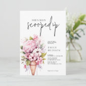 Ze is opgeslokt in de Bridal Shower-uitnodiging Kaart (Staand voorkant)