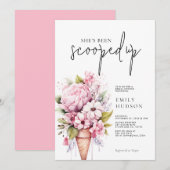 Ze is opgeslokt in de Bridal Shower-uitnodiging Kaart (Voorkant / Achterkant)