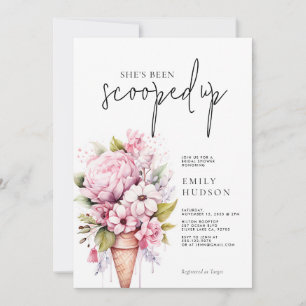 Ze is opgeslokt in de Bridal Shower-uitnodiging Kaart