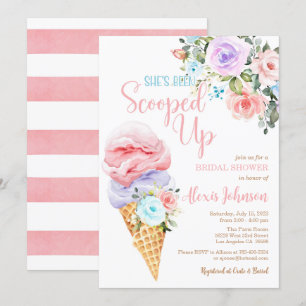Ze is opgeslokt in de Bridal Shower-uitnodiging Kaart