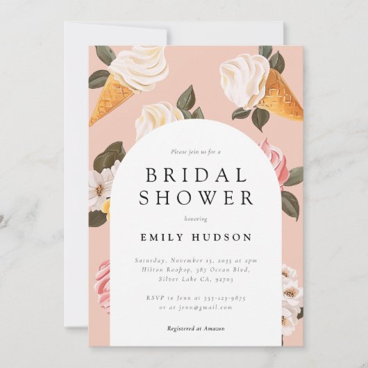 Ze is opgeslokt in de Bridal Shower-uitnodiging Kaart (Voorkant)