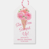 Ze is opgeslokt met ijscream-Vrijgezellenfeest Cadeaulabel (Voorkant)