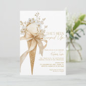 Ze is opgeslokt met ijscream-Vrijgezellenfeest Kaart (Staand voorkant)