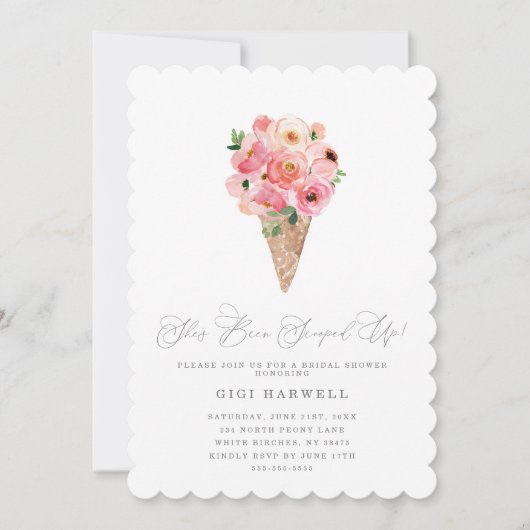 Ze is opgeslokt met ijscream-Vrijgezellenfeest Kaart (Voorkant)