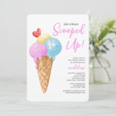 Ze is opgeslokt met ijscream-Vrijgezellenfeest Kaart (Staand voorkant)