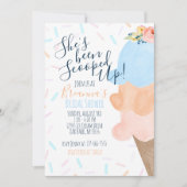 Ze is opgeslokt met ijscream-Vrijgezellenfeest Kaart (Voorkant)