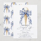 Ze is opgeslokt met ijscream-Vrijgezellenfeest Kaart (Voorkant / Achterkant)