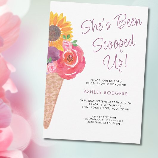 Ze is opgeslokt met ijscream-Vrijgezellenfeest Kaart