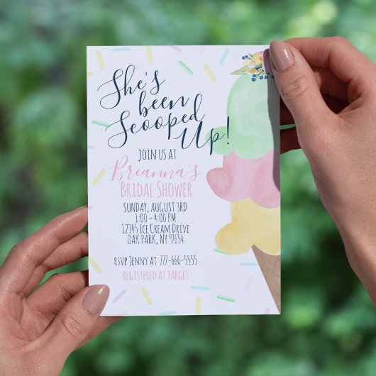 Ze is opgeslokt met ijscream-Vrijgezellenfeest Kaart