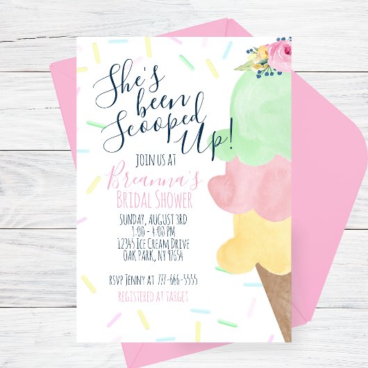 Ze is opgeslokt met ijscream-Vrijgezellenfeest Kaart