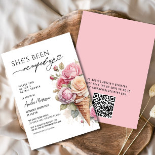 Ze is opgeslokt met ijscream-Vrijgezellenfeest Kaart