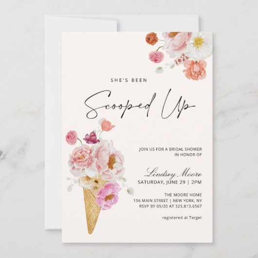 Ze is opgeslokt met ijscream-Vrijgezellenfeest Kaart (Voorkant)