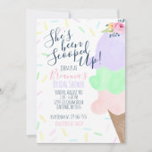 Ze is opgeslokt met ijscream-Vrijgezellenfeest Kaart (Voorkant)