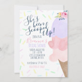 Ze is opgeslokt met ijscream-Vrijgezellenfeest Kaart (Voorkant)