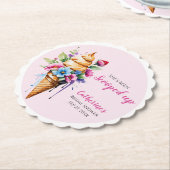 Ze is opgeslokt met ijscream-Vrijgezellenfeest Kartonnen Onderzetters (Gekanteld)