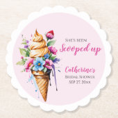 Ze is opgeslokt met ijscream-Vrijgezellenfeest Kartonnen Onderzetters (Voorkant)