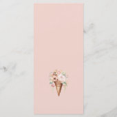 Ze is opgeslokt met ijscream-Vrijgezellenfeest Menu (Achterkant)