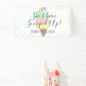 Ze is opgeslokt met ijscream-Vrijgezellenfeest Spandoek (Insitu)