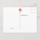 Ze is opgeslokt met ijscream-Vrijgezellenfeest Uitnodiging Briefkaart (Achterkant)