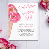 Ze is opgeslokt met ijscream-Vrijgezellenfeest Uitnodiging Briefkaart