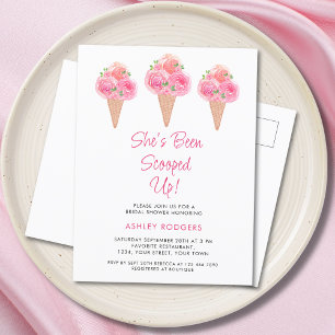 Ze is opgeslokt met ijscream-Vrijgezellenfeest Uitnodiging Briefkaart