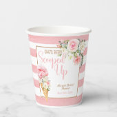 Ze is opgeslokt (stripe) feestbekertjes papieren bekers (Achterkant)